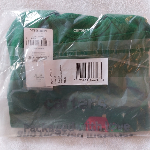 Carter's 2-pc. Infant Christmas Bodysuit & Pant Set, 3 months, NWT - Picture 2 of 16